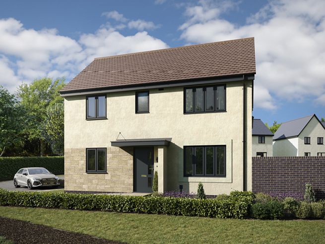 3 bedroom house - artist's impression subject to change. Please note that the above computer generated image is representative of the house type and not the specified plot as some details may vary.